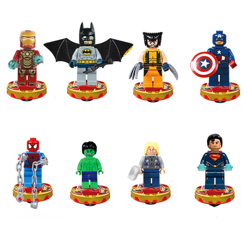 

Assembled blocks Hero blocks Toys Reusable Small blocks Heroes