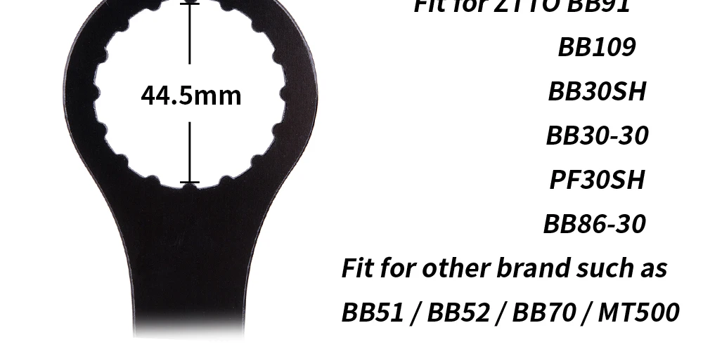 ZTTO BB гаечный ключ Ремонт для BSA BB109 BB30 PF30 BB51 BB52 Нижний Кронштейн инструмент 44 мм 16 Нотч установка инструмент для удаления