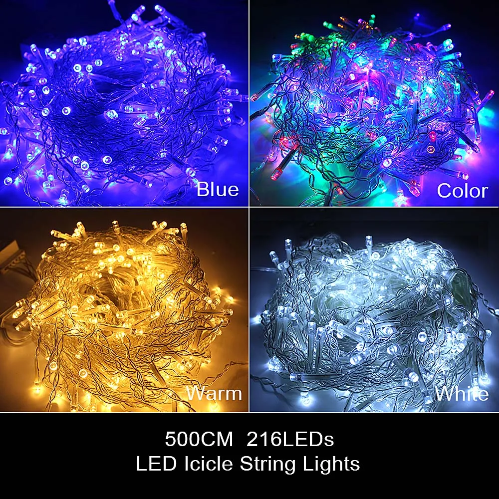 Открытый 8 Режим 5 м светодиодный сосулька свет лампы крытый огни для праздничной вечеринки дома свадьбы декоративное освещение для сада kerstverlichting