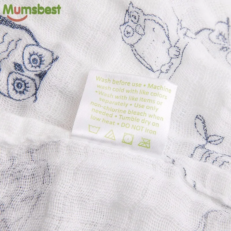 [Mumsbest] муслиновое детское Пеленальное Одеяло из хлопка для новорожденных, детское Пеленальное Марлевое банное полотенце, одеяло для новорожденных s
