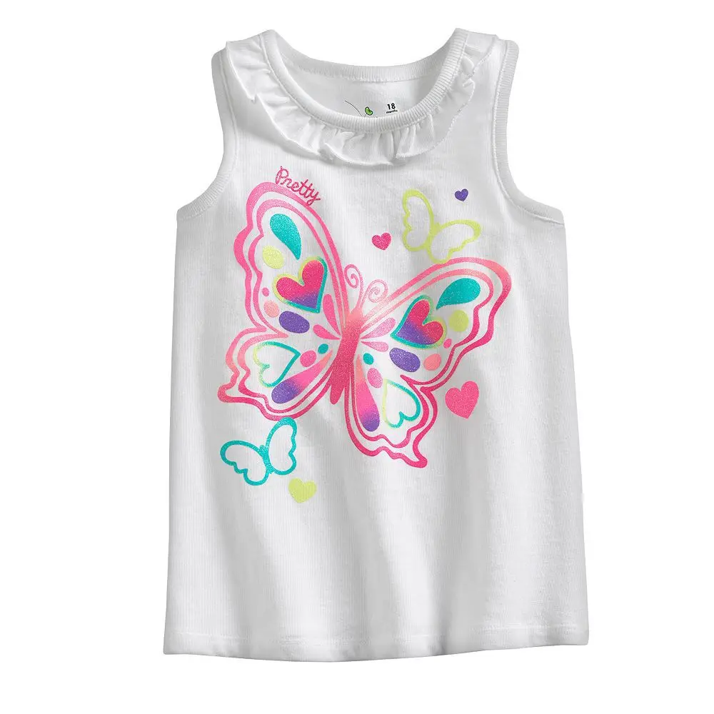 Summer 2015 Brand Cotton Sleeveless Baby Girl Kids Toddler Children