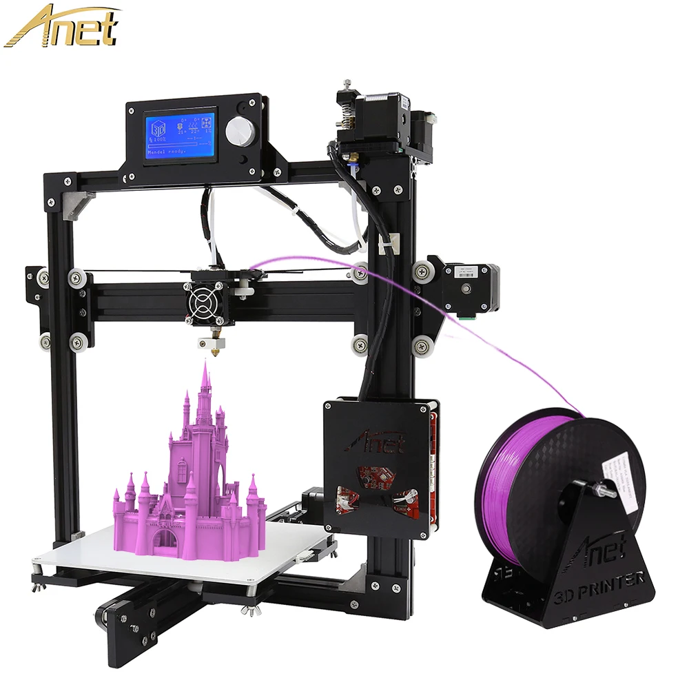 

Anet A2 3D Printer Precision i3 3D Printer DIY Kit Big Size 220*220*220mm/220*270*220mm with 10m Filament for Free