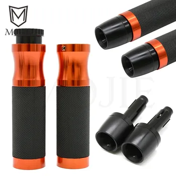 

7/8''22 mm Motorcycle Hand Grips Handle Rubber Bar Handlebar Gel Grips Ends Orange Black For KTM Duke 125 200 390 690 990