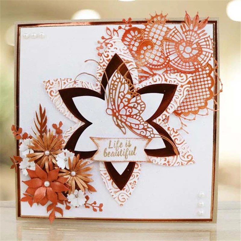 

YaMinSanNiO Butterfly Metal Dies Cutting Dies Scrapbooking Embossing Dies Cut Stencils Cards Craft Dies for New 2019