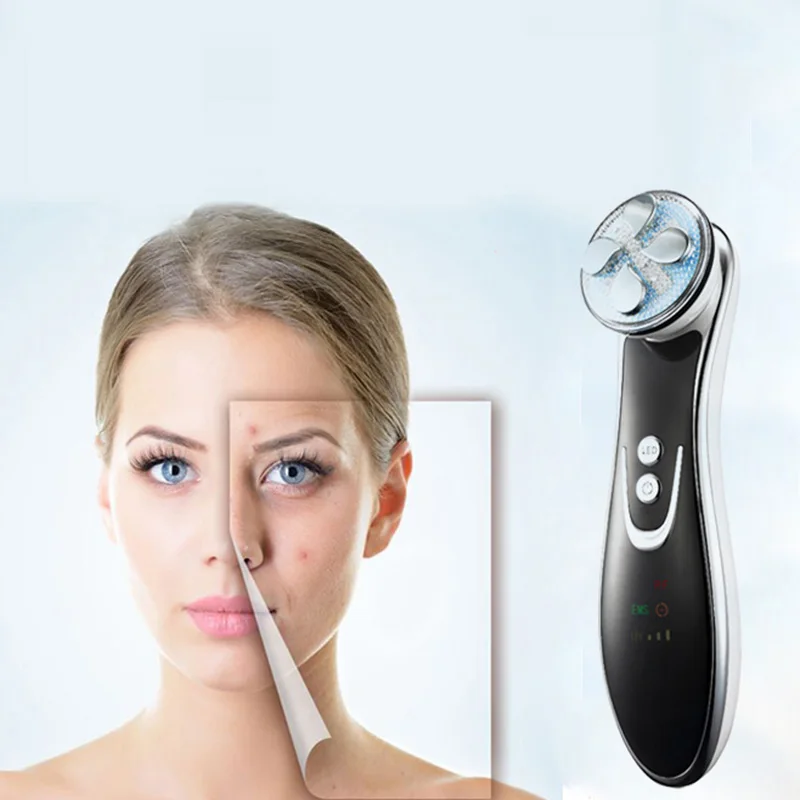  LED Photon Skin Care Cleansing Instrument Heat Maggie RF Radio Frequency Beauty Tool Anti-Age Wrink