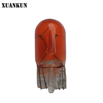 

XUANKUN 10PCS 48V Electric Car Light Bulb Battery Light Bulb 55V3W Electric Car Turn Light Bulb Brown Red T10 Bulb