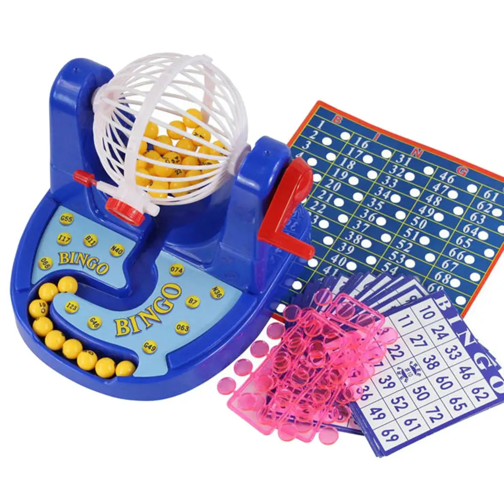 

Lottery Lucky Balls Bingo Game Machine Set Children Desktop Educational Toy