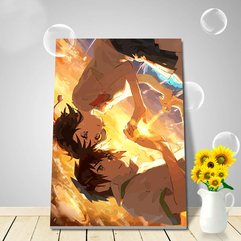 Farbung Durch Zahlen Ihre Name Digitalen Malen Nach Zahlen Japan Anime Diy Olgemalde Modulare Malerei Anime Poster Oil Painting Diy Oil Paintingmodular Painting Aliexpress