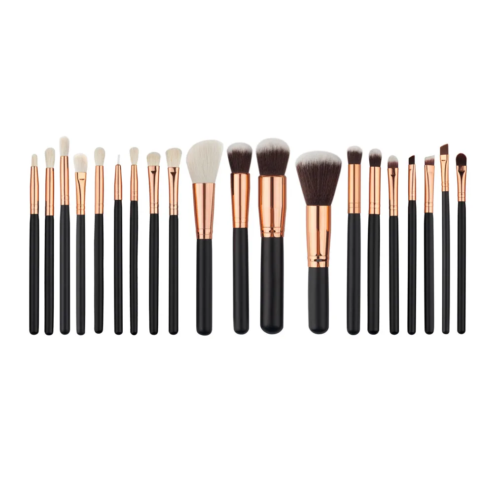 Black KANBUDER набор кистей для макияжа Eye Shadow 20 шт составляют основу Косметическая подводка для глаз набор корректирующих средств профессионального челнока A11 - Handle Color: Black