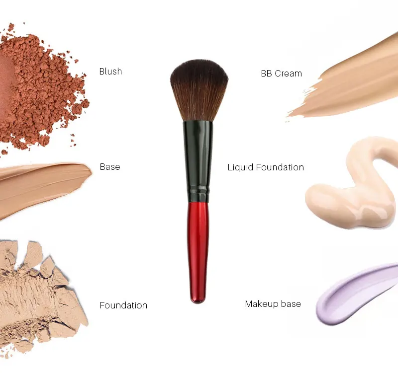 Lidar com Pincéis de Maquiagem Conjunto de Ferramentas para o Rosto Blush em pó Kits de Ferramentas de Beleza Mecolor Lote Madeira Fundação Cosméticos Escova 20 Pçs - 5 O Rosto Blush Em Pó Fundação cosméticos