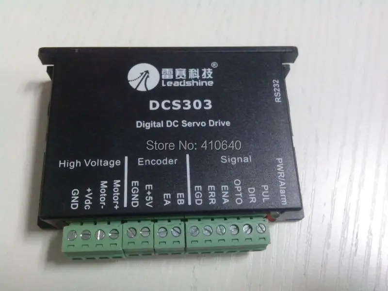 

Leadshine DCS303 Brushed Servo Drive with Max 30 VDC Input Voltage and 15A Peak Current