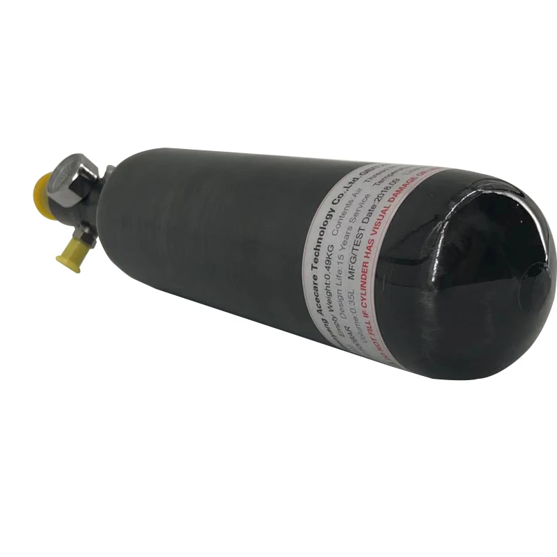 350cc 4500 psi Carbon Fiber SCBA Air Tank Cylinder for PCP Air Gun Hunting+regulator