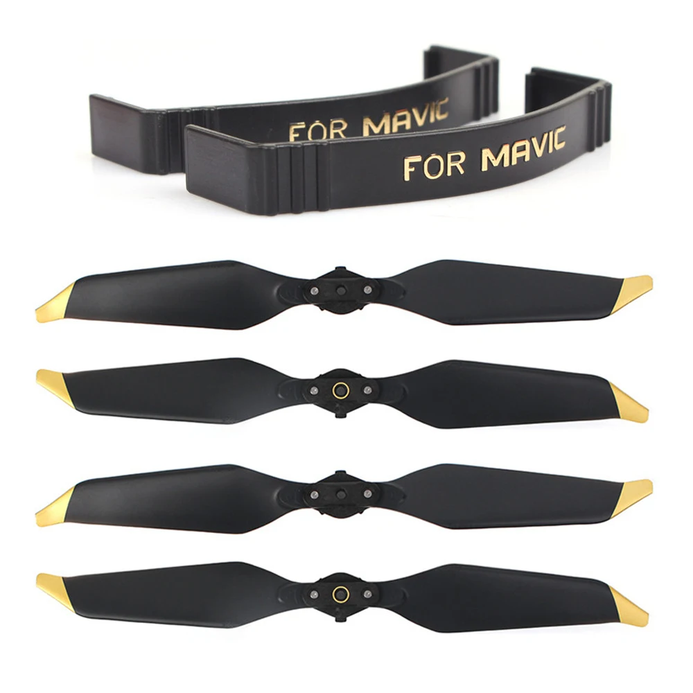 

2 Pairs 8331F Low-Noise Quick-Release Propellers and 2 PCS Propeller Fixators Protection Holder Clasp For DJI Mavic Pro Platinum