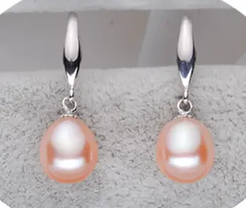 

Selling >natural south sea 10-12mm Pink pearl dangle earrings