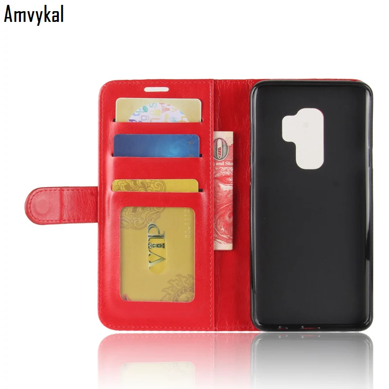 Amvykal для iphone XR XS samsung S10 S10e S9 S8 A6 A8 A9 J4 J6 Plus Note 9 8 Бизнес чехол-книжка для телефона кожаный чехол-портмоне с функцией подставки
