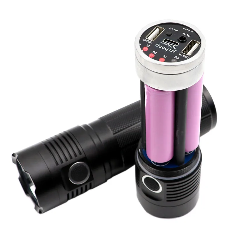 Уличный мощный светодиодный фонарик Xlamp XHP70 XHP50 XPL Hi L2 USB фонарь светильник