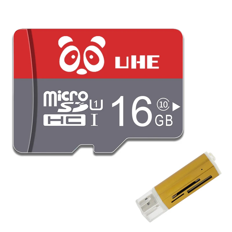 Красная карта памяти Micro SD, 32 ГБ, 64 ГБ, класс 10, флеш-карта microsd, 16 ГБ, 8 ГБ, 4 Гб, tf карты с кардридером, мини-подарки - Емкость: 16 ГБ