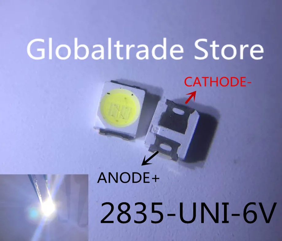 

4000pcs UNI LED Backlight High Power LED 1W 6V 1210 3528 2835 Cool white LCD Backlight for TV Application