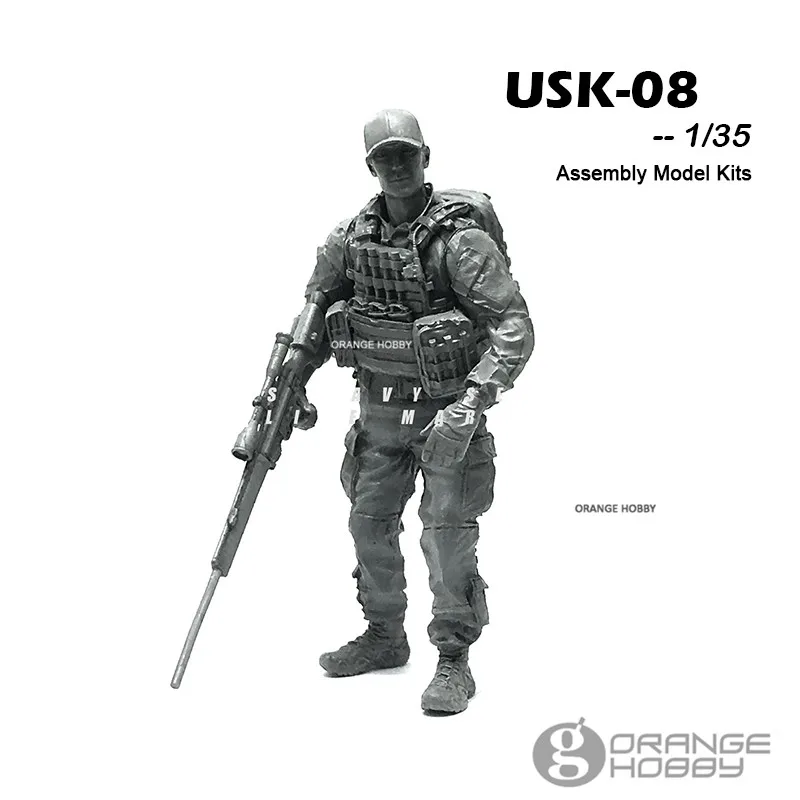 OHS YuFanModel 1/35 USK-01-08 USK серия спецназ Часть I сборка военные полимерные миниатюры Модели Строительные наборы oh - Цвет: USK-08