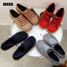 Женская обувь; Новая Осенняя замшевая женская повседневная обувь на плоской подошве; нескользящая износостойкая дышащая женская обувь в горошек; Размеры 35-42