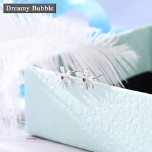 

Dreamy Bubble Dazzling Flowers Earrings for Women Cubic Zirconia Stud Earrings Wedding&Party Jewelry Accessories