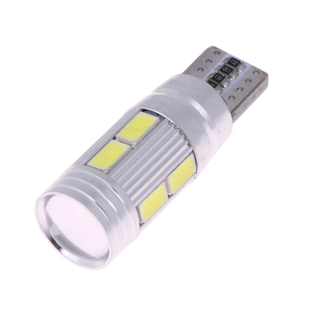 2 X T10 Показать широкий свет Canbus T10 5630 10SMD W5W 12 В 6000 К автомобиля светодиодная лампа номерных знаков карта Чтение лампа ME3L