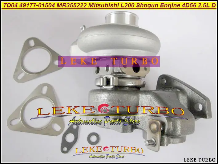 TD04 49177-01504 49177-01503 MR355222 Turbine Turbo Turbocharger For Mitsubishi L200 Shogun 4D56 2.5L water cooled (1)