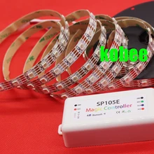 5 м WS2813 30/60 светодиоды Smart led пикселей в полоску, белый PCB, IP30/IP67 Водонепроницаемый DC5V с SP105E контроллер