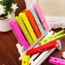 50 шт./лот Прекрасный деревянный зажим для фотографий деревянные колышки Закладка живопись на стену для дома украшения 72 мм Подвесные Зажимы для фото материал Escolar