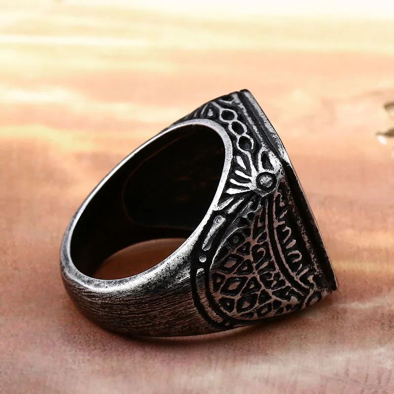 Для мужчин это пальто Герб перстень Нержавеющая сталь Российской эмблема кольцо для Для мужчин BR8-353
