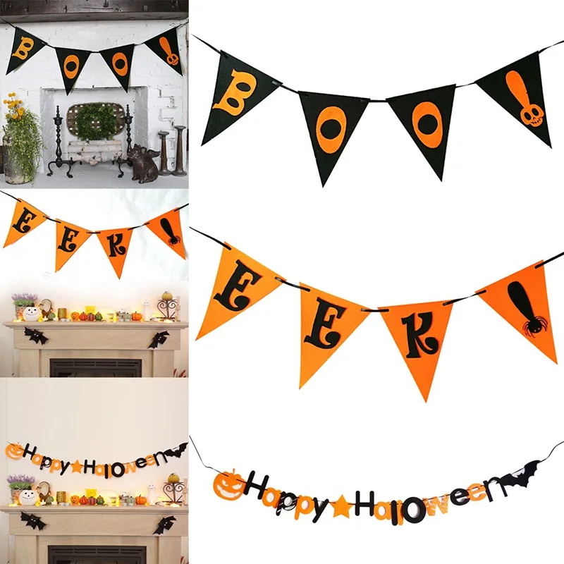 Non Woven Halloween Door Wall Home School Hanging Decorations
