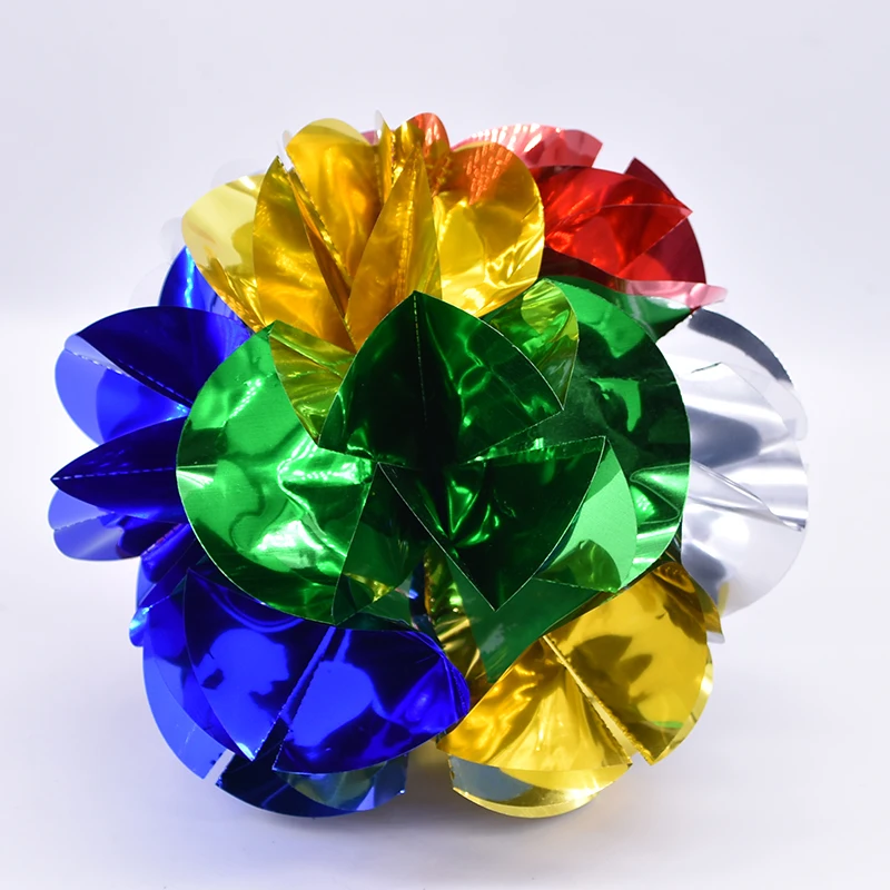 Apparaissant boule fleur fleurs de printemps (Dia 24cm) tours de magie scène Illusions Gimmick accessoires apparaissent grand Bouquet Magia