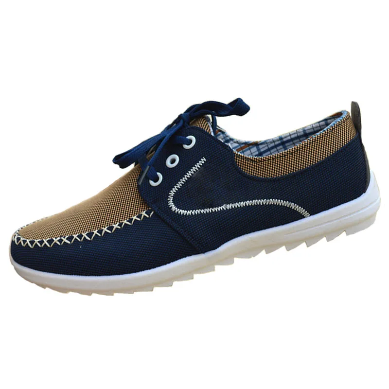 

Men's Casual Shoes 2019 New Trend Flat Men's Shoes Large Size Breathable Canvas Shoes Men's Lightweight Walking Driving Shoes