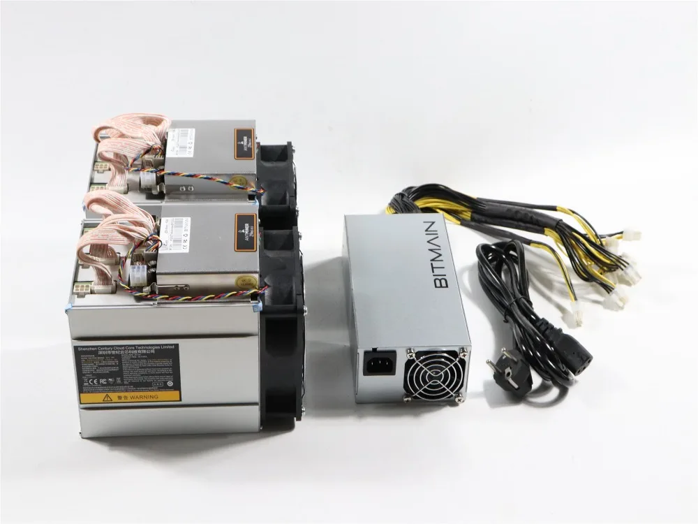 2 шт б/у Antminer Z9 Mini 10k Sol/s 300W с 1pc BITMAIN APW3 1600W PSU Asic Equihash Miner Mine ZEN ZEC BTG