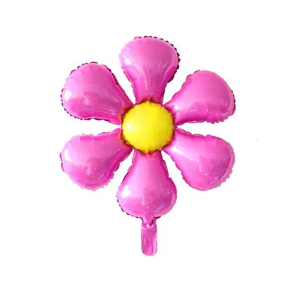 Большие воздушные шары из фольги с днем рождения, украшения для дня рождения, классические игрушки, украшение для сада, товары для праздника - Цвет: pink flower