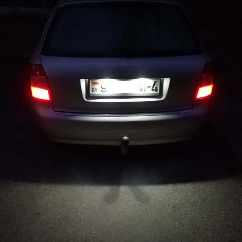 2 шт. автомобильные лампы для номерного знака 18 светодиодов 95 01 S5 B5 A3 8L S3 Sportback A4 S4