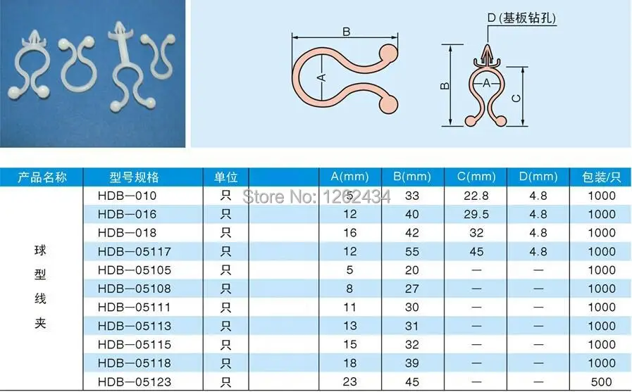 HDB-05113 мяч для снятия стресса зажим для проводов кабеля замковое кольцо