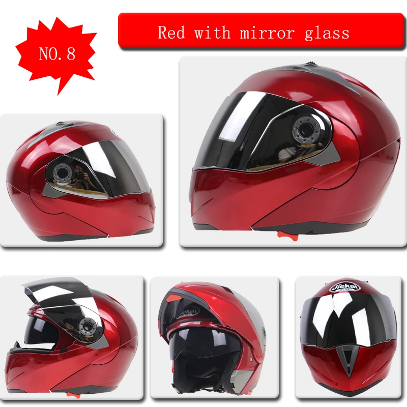 Профессиональный безопасный и удобный мотоциклетный шлем флип-ап Многофункциональный мотоциклетный шлем Jiekai шлем каждый доступный