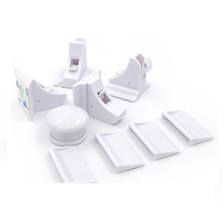 1 set (4 pieces) Детский магнитный замок безопасности для детей невидимые защелки для детей безопасный защитный шкаф дверной замок защелки для ящиков с 1 Key141 - Цвет: 1 set (4 pieces)