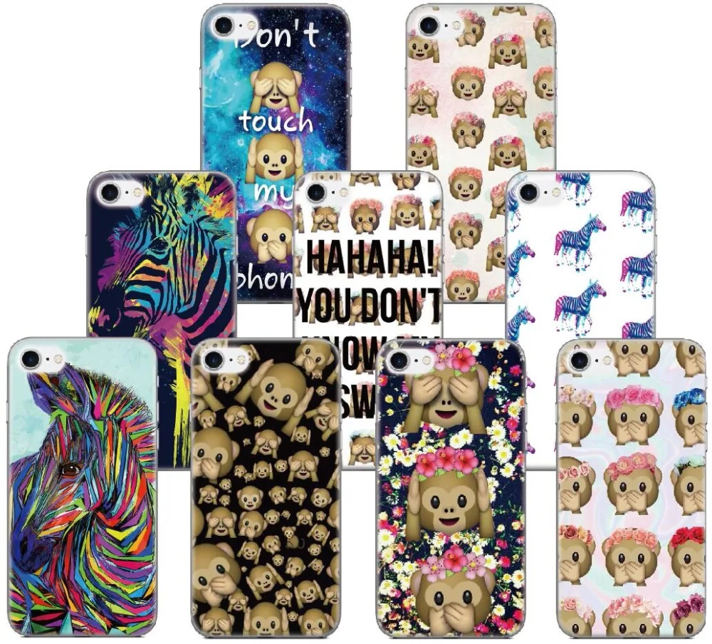 Emoji Monkey Zebra Cover For Samsung Galaxy S8 Plus Note 8