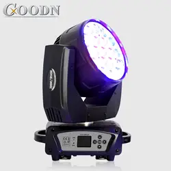 Zoom wash led 19x15 w rgbw светодиодный прожектор света глаза движущийся головной свет сценического эффекта