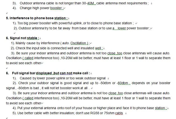 С 10 м кабеля + антенна, 200 квадратных метров работы, GSM усилитель, GSM 900 мГц ретранслятор