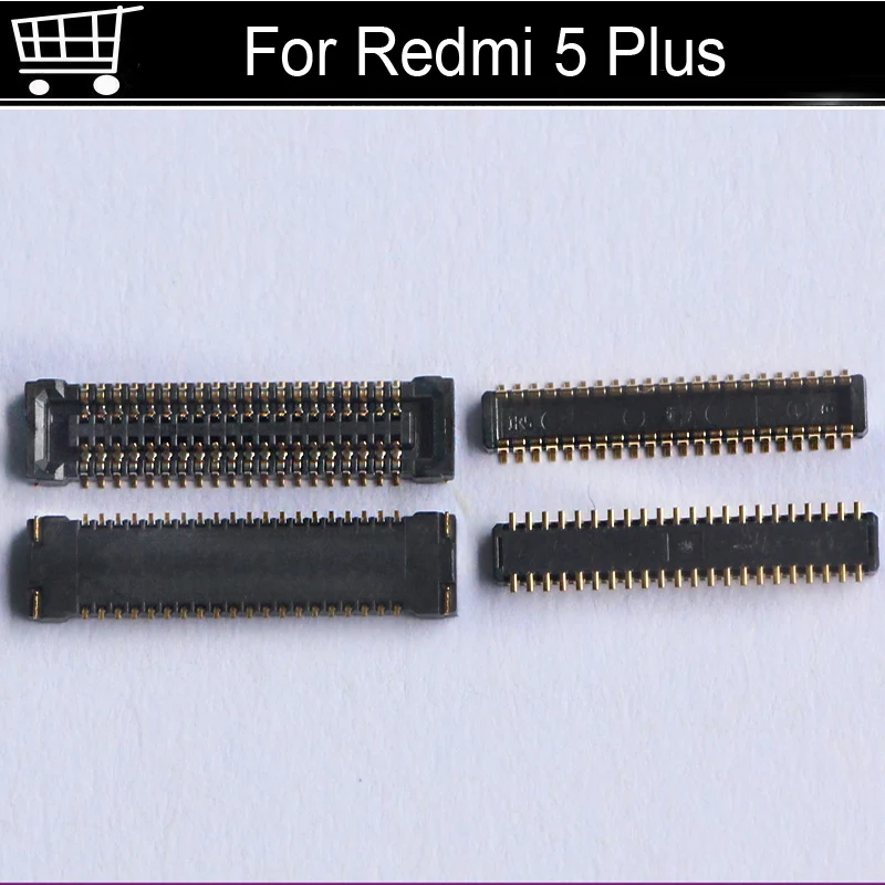 Разъем FPC для Xiaomi Redmi 5 plus 2 шт. ЖК-экран на гибком кабеле материнской платы красная
