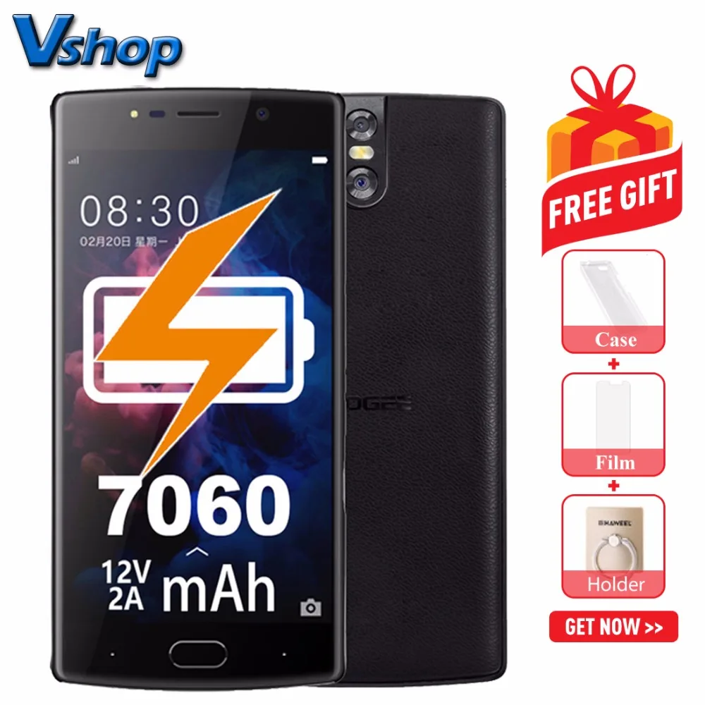 Оригинальные мобильные телефоны DOOGEE BL7000 4G Android 7 0 4 Гб + 64 восьмиядерный смартфон