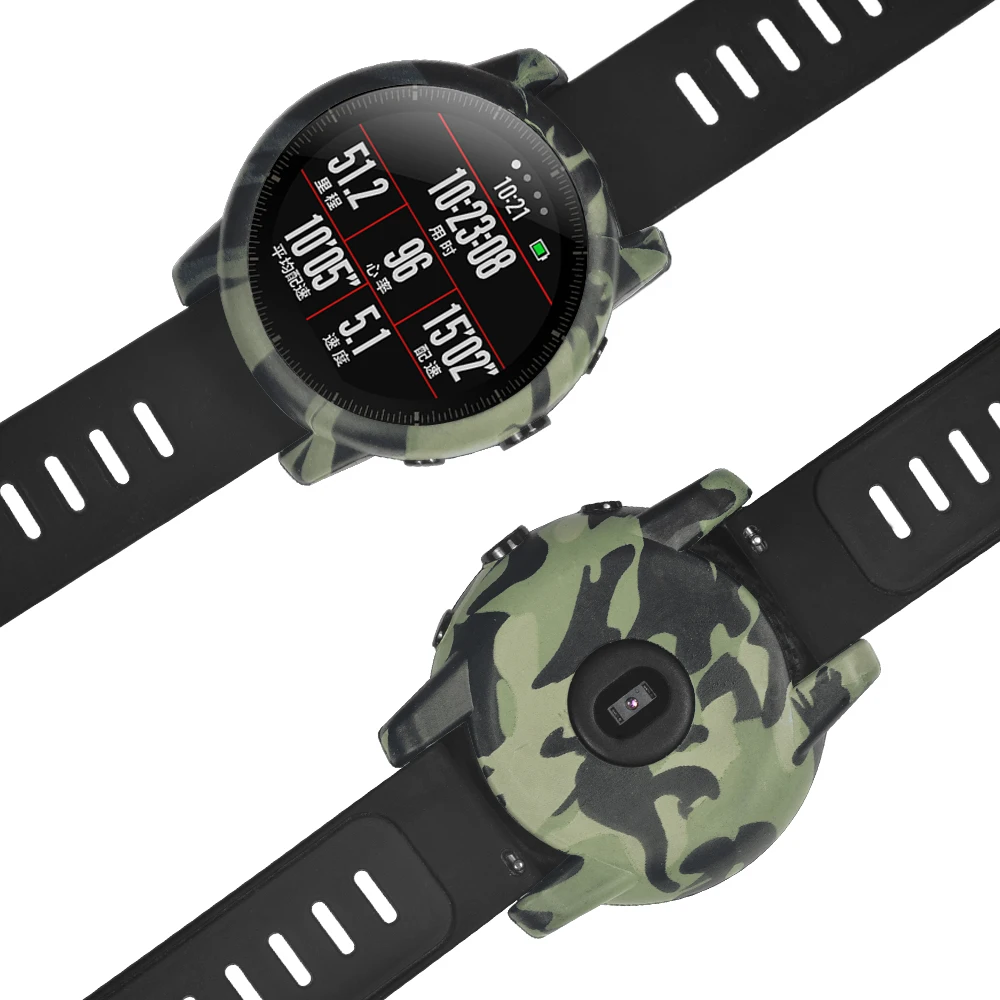  FIFATA Camouflage Silicone Case Cover For Amazfit Stratos Replacement Sport Smart Watch Band Strap  - 33044383558