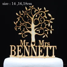 Деревенский свадебный торт Топпер-деревянный изготовленный на заказ Топпер для торта Mr и Mrs свадьба персонализированные имя дерево торт Топпер торт Декор