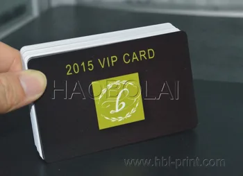 

2015 VIP card coffee color plastic card glossy finished round corner