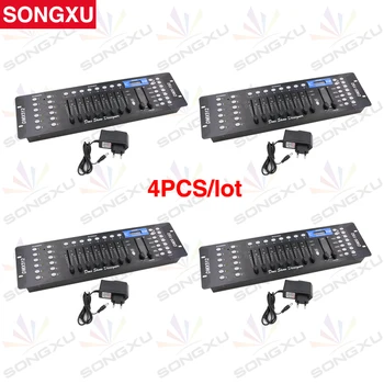 

4 pcs 192 DMX Controller DJ Equipment DMX 512 Console Stage Lighting for Stage Lights Equipments /SX-DISCO192