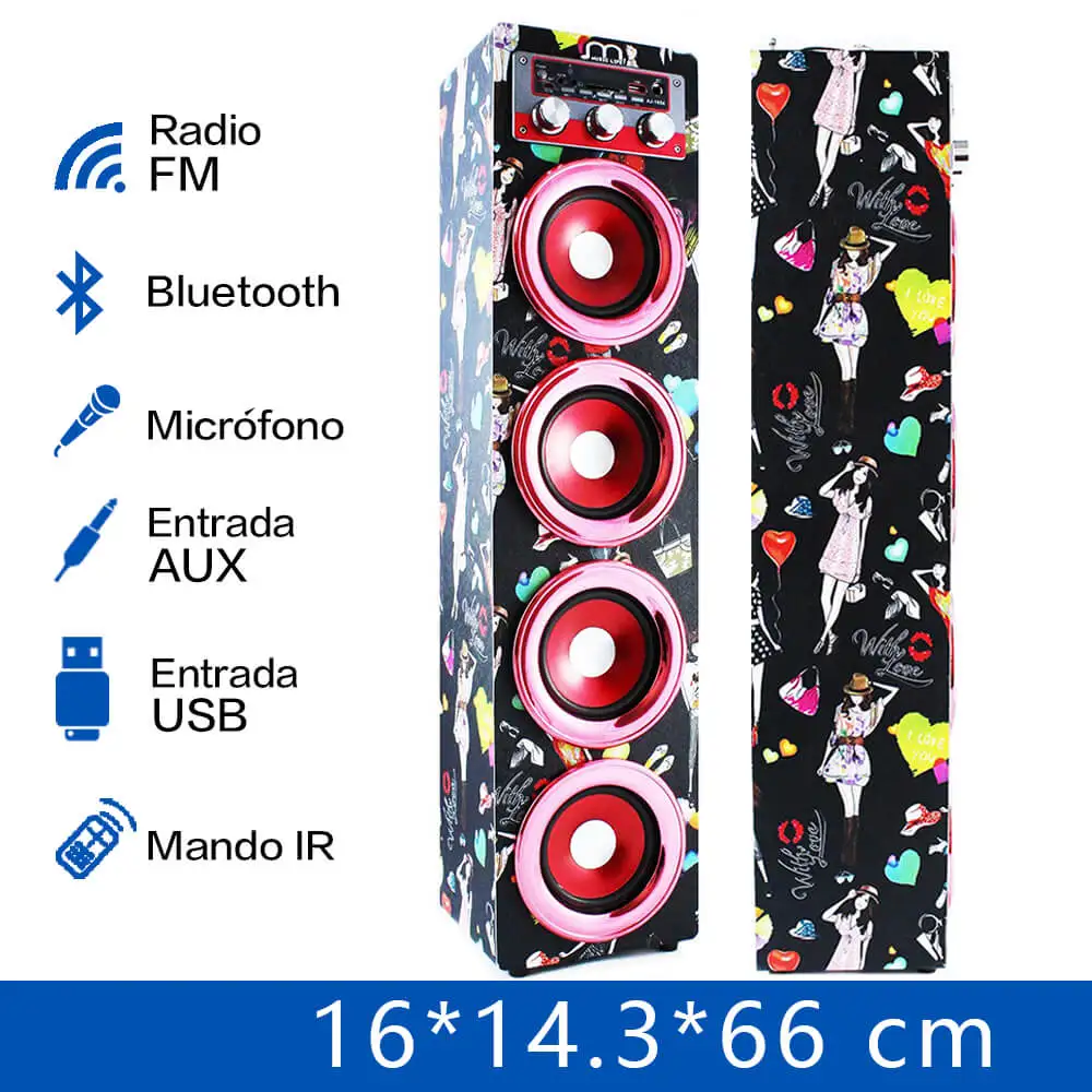 Bluetooth Speaker Karaoke Wireless Handsfree with Microphone FM Radio MP3 Portable speaker tower for party BBQ speaker bluetooth karaoke portable wireless with microphone with fm radio mp3 portable output 20w high power for party bbq