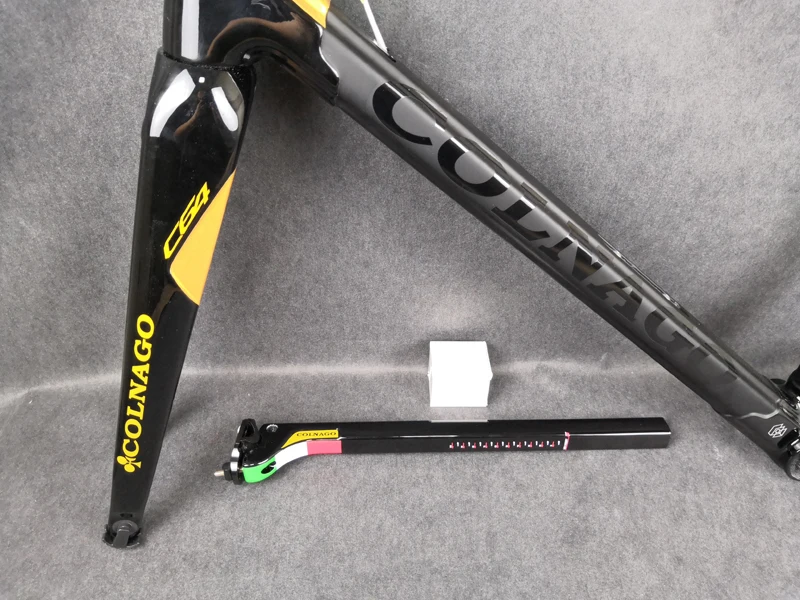 Черные золотые T1100 Colnago C64 карбоновые шоссейные рамы с UD МАТОВЫЕ глянцевые 48 50 52 54